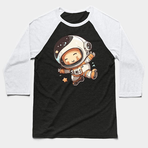 Astronaut Baseball T-Shirt by pxdg